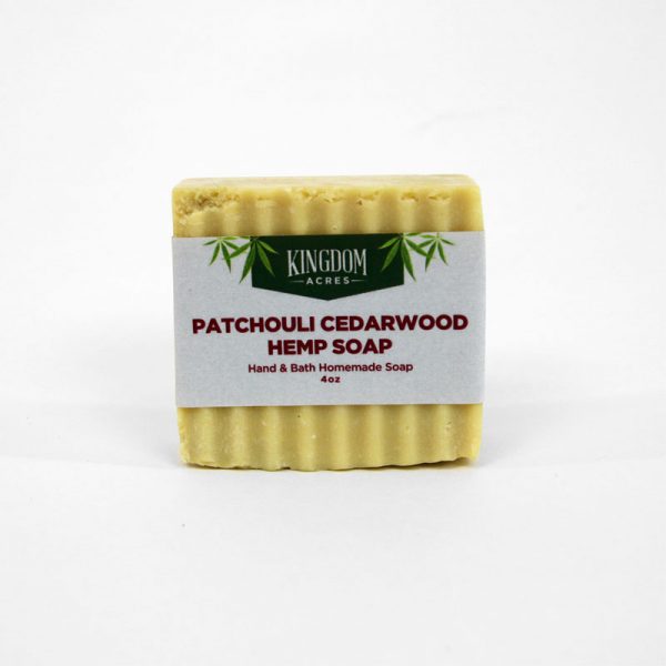 Patchouli Cedarwood Hemp Soap - 4 ounce bar